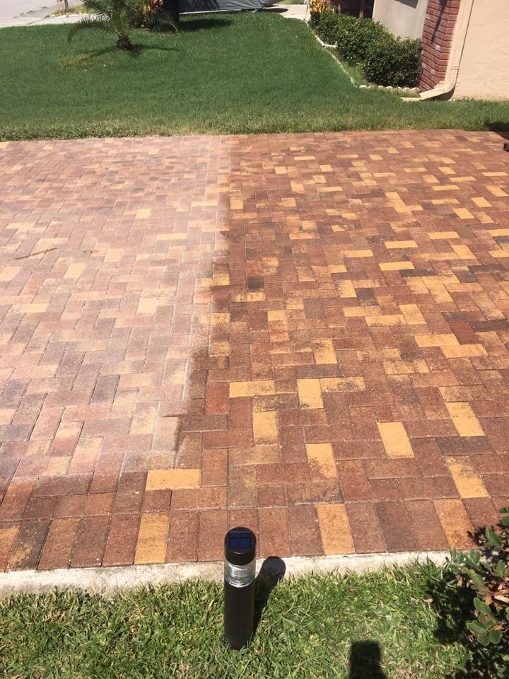 Pressure Washing Brick