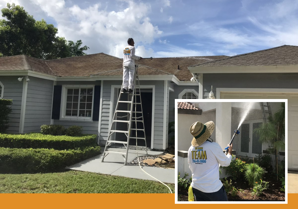 Soft Washing - Safe Roof And Exterior Cleaning Services by Blue Flamingo SoftWash