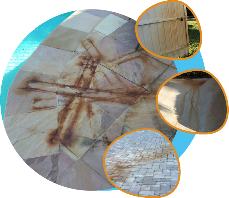 Rust Stain Removal Services by Blue Flamingo SoftWash