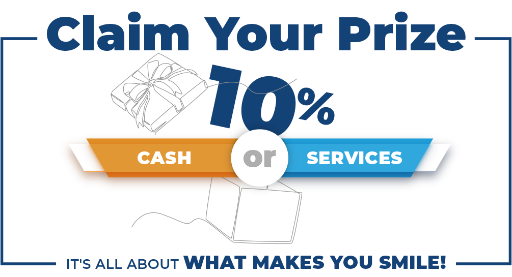 Claim Your Prize - Cash or Services - Blue Flamingo SoftWash