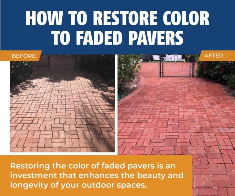 How to Restore Color to Faded Pavers